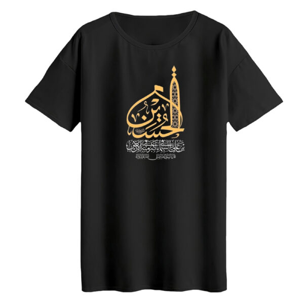 تی‌شرت لانگ آستین کوتاه زنانه مدل محرمی کد 1 رنگ مشکی