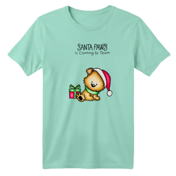 تی شرت آستین کوتاه بچگانه مدل خرس کریسمس کد 9 رنگ سبز روشن