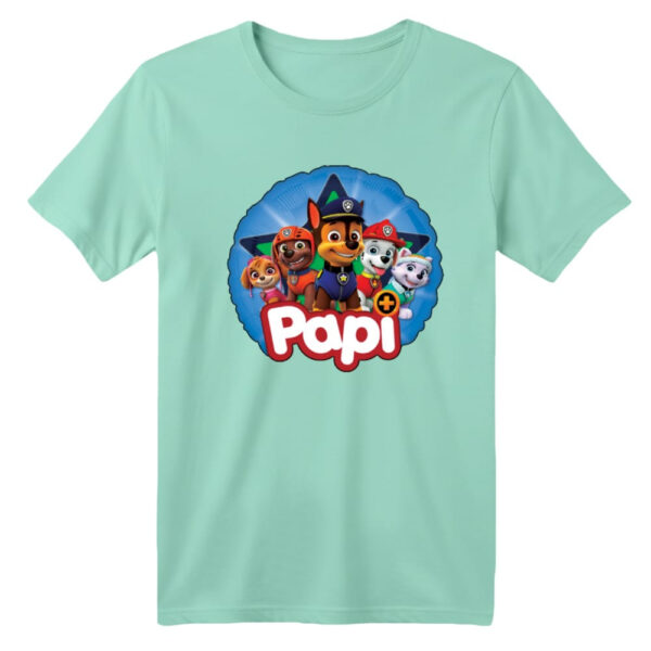 تی شرت آستین کوتاه بچگانه مدل سگ نگهبان کد 6 رنگ سبز