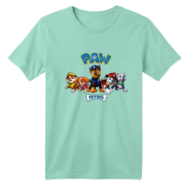 تی شرت آستین کوتاه بچگانه مدل سگ نگهبان کد 7 رنگ سبز