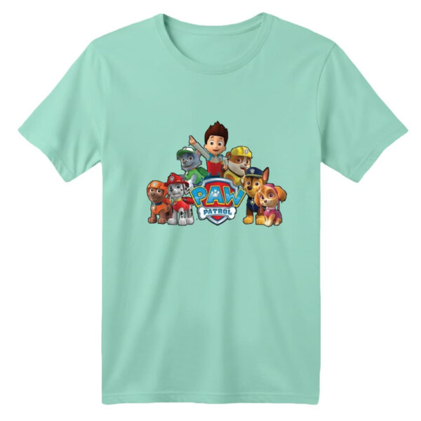 تی شرت آستین کوتاه بچگانه مدل سگ نگهبان کد 8 رنگ سبز