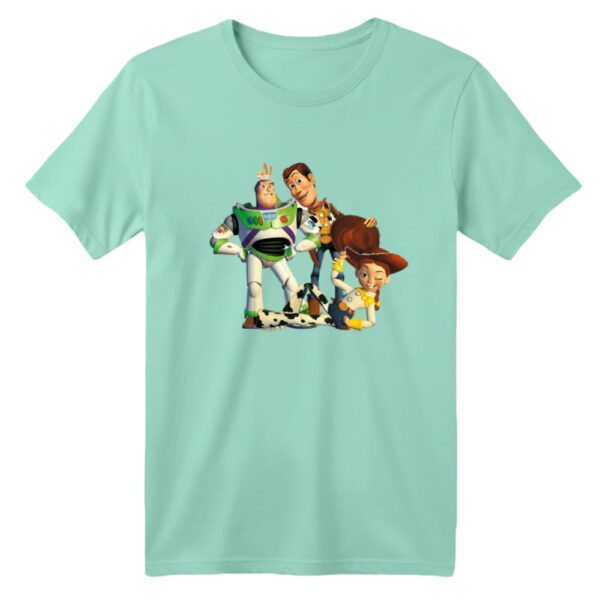 تی شرت آستین کوتاه بچگانه مدل داستان اسباب بازی کد ۶ رنگ سبز روشن