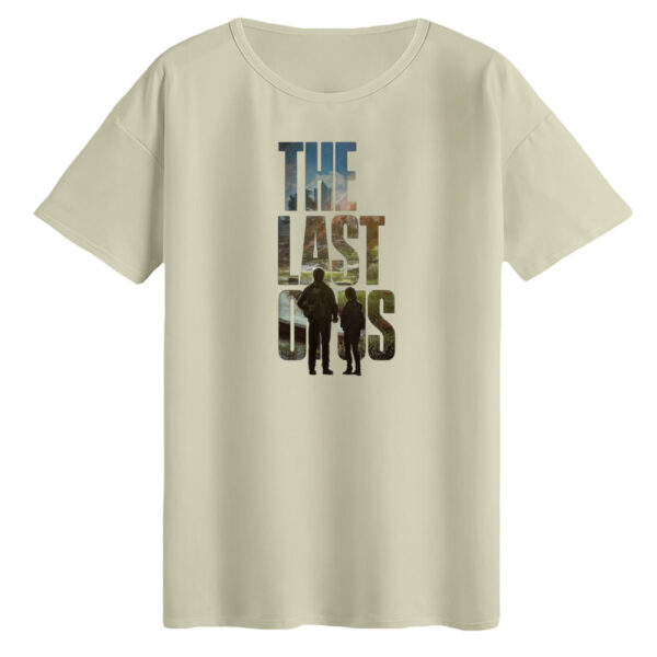 تی‌شرت لانگ آستین کوتاه زنانه مدل LAST OF US رنگ کرم