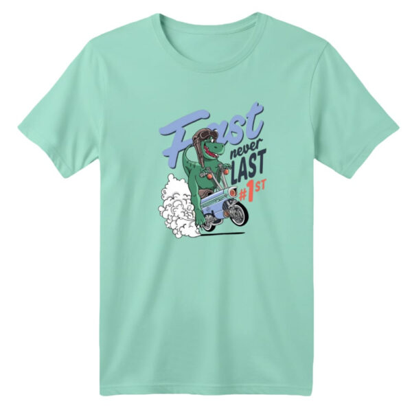 تی شرت آستین کوتاه بچگانه مدل دایناسور کد ۲۶ رنگ سبز روشن