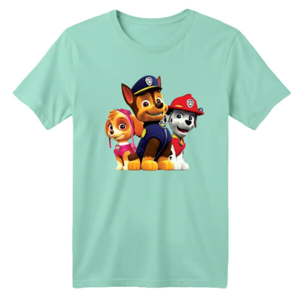 تی شرت آستین کوتاه بچگانه مدل سگ نگهبان کد 10 رنگ سبز