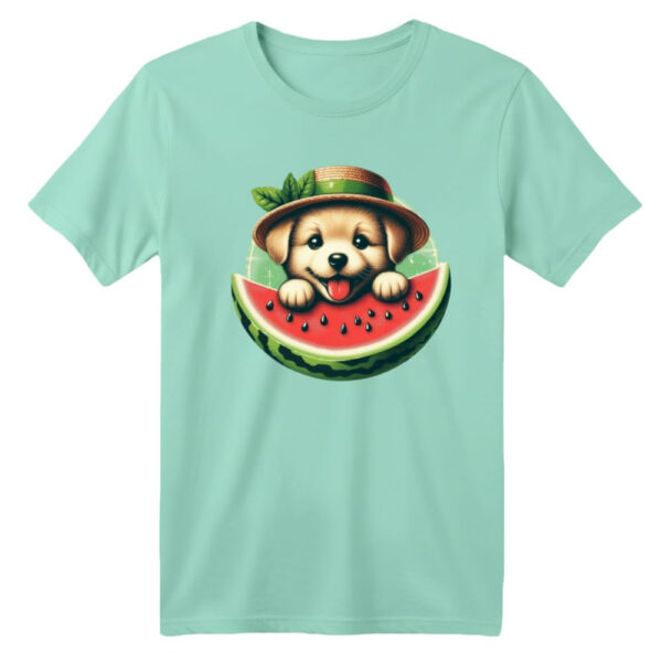 تی شرت آستین کوتاه بچگانه مدل سگ یلدایی کد 3 رنگ سبز