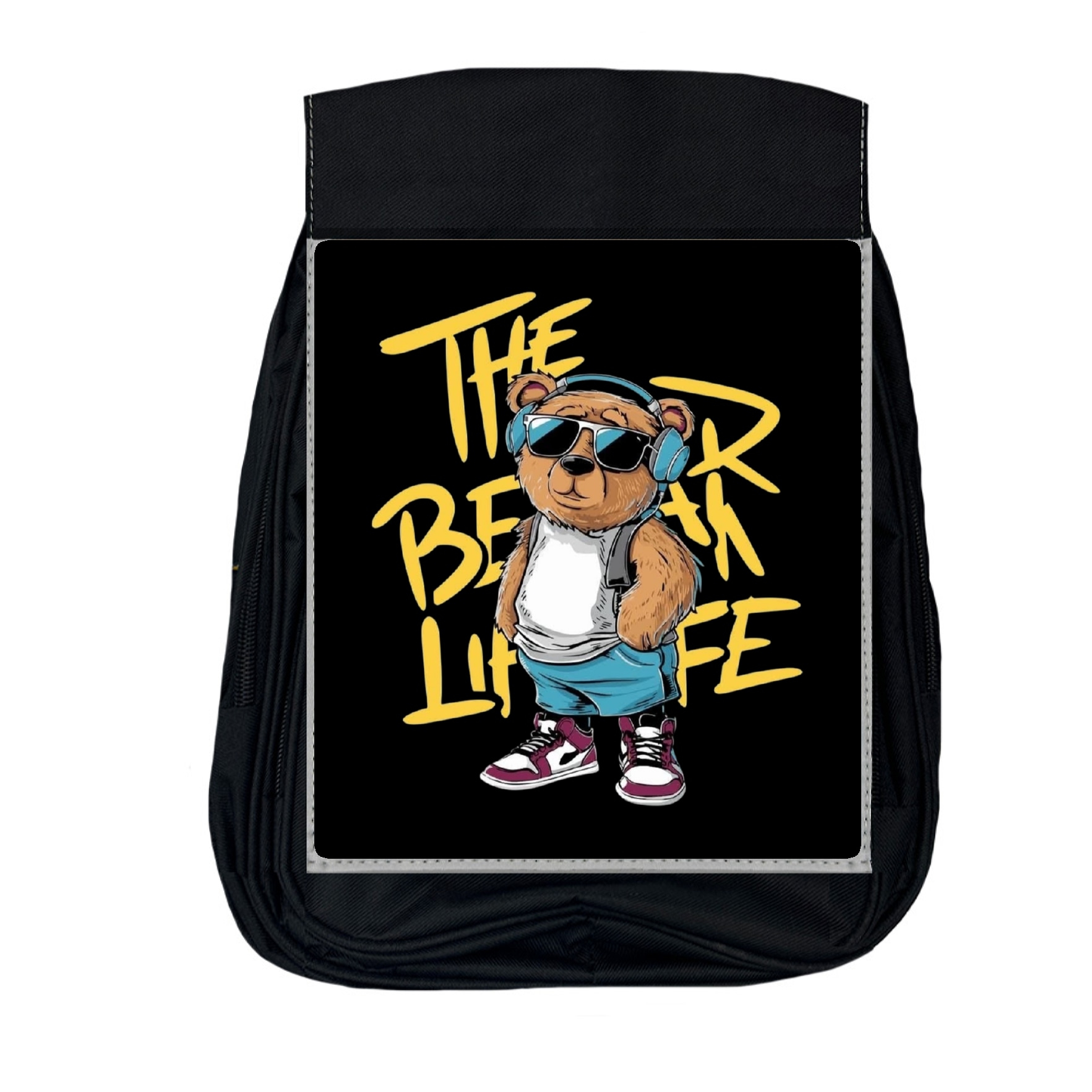 کوله پشتی مدرسه مدل تدی هدفون کوله پشتی مدرسه مدل تدی هدفون