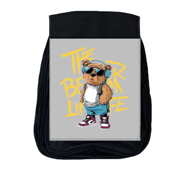 کوله پشتی مدرسه مدل تدی هدفون