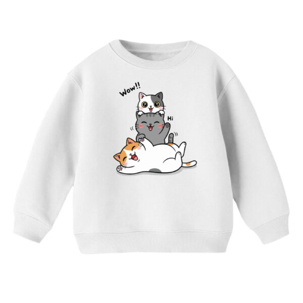 سویشرت بچگانه مدل سه گربه