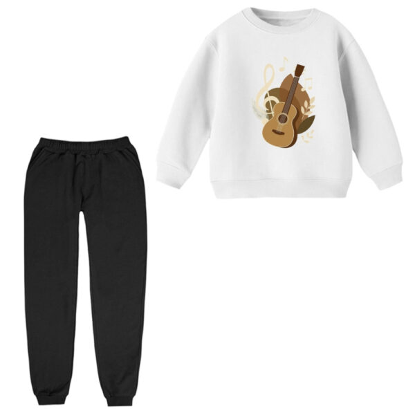 ست سویشرت و شلوار راحتی بچگانه مدل گیتار و نوت