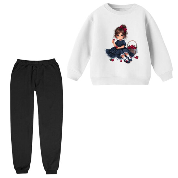 ست سویشرت و شلوار راحتی بچگانه مدل دخترک کد 01