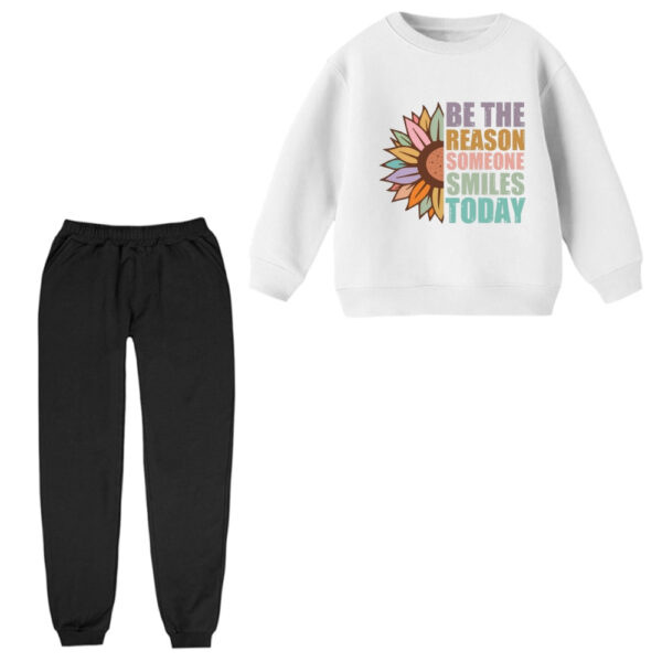 ست سویشرت و شلوار راحتی بچگانه مدل دلیل لبخند