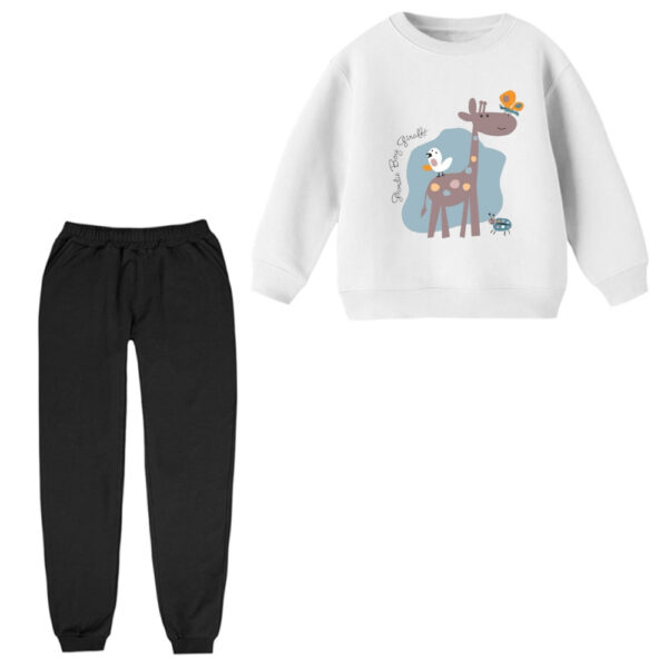 ست سویشرت و شلوار راحتی بچگانه مدل حیوونا