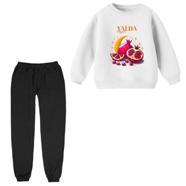 ست سویشرت و شلوار راحتی بچگانه مدل یلدایی 008