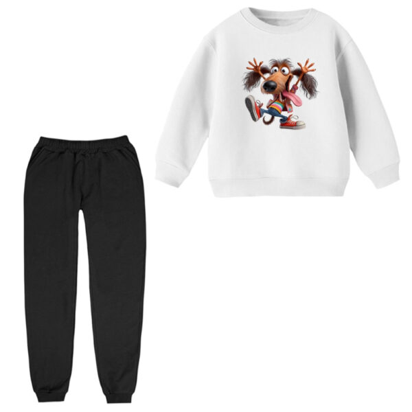 ست سویشرت و شلوار راحتی بچگانه مدل سگ شاد