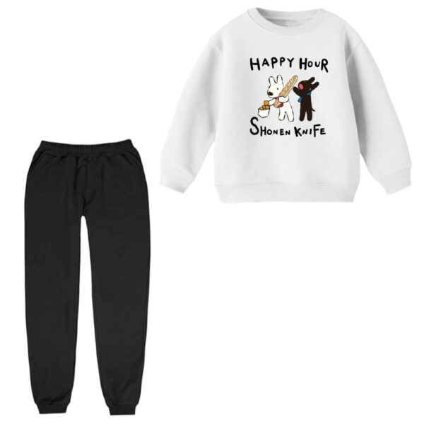 ست سویشرت آستین بلند و شلوار راحتی بچگانه مدل سگ و نان