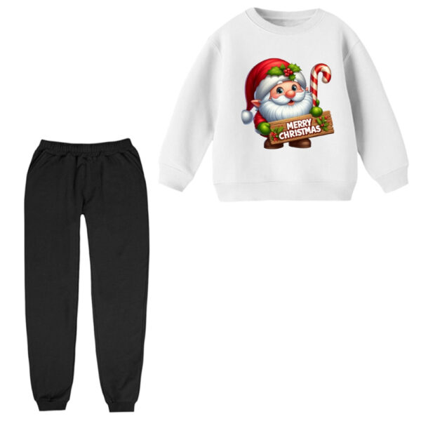 ست سویشرت و شلوار راحتی بچگانه مدل کریسمس کد 07