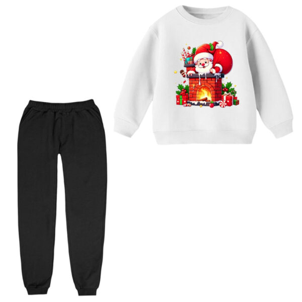 ست سویشرت و شلوار راحتی بچگانه مدل کریسمس کد 04
