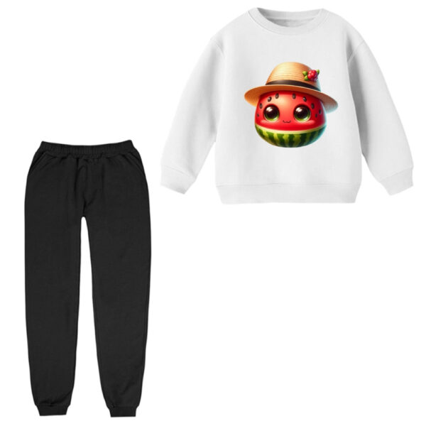 ست سویشرت و شلوار راحتی بچگانه مدل هندوانه یلدایی کد 002