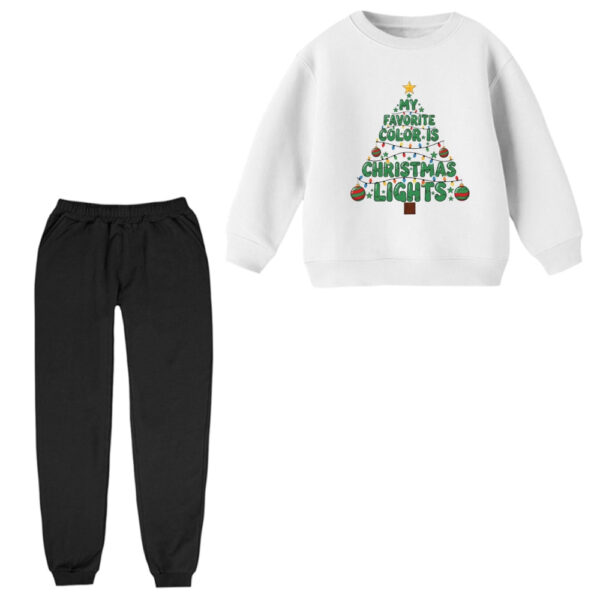 ست سویشرت و شلوار راحتی بچگانه مدل کریسمسی 008