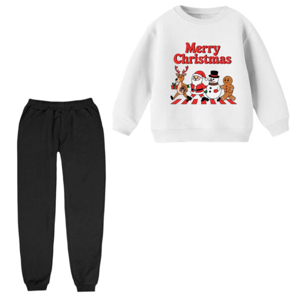 ست سویشرت و شلوار راحتی بچگانه مدل کریسمسی 006