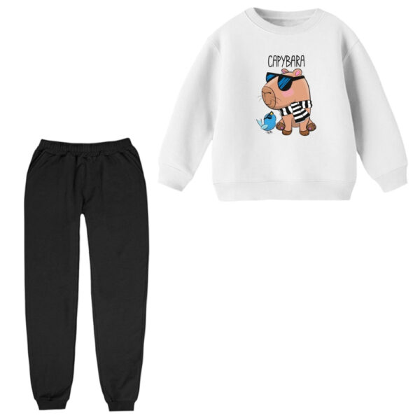 ست سویشرت و شلوار راحتی بچگانه مدل سگ و جوجه