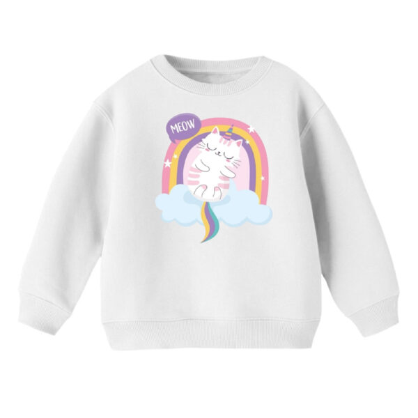سویشرت بچگانه مدل گربه رنگین کمون