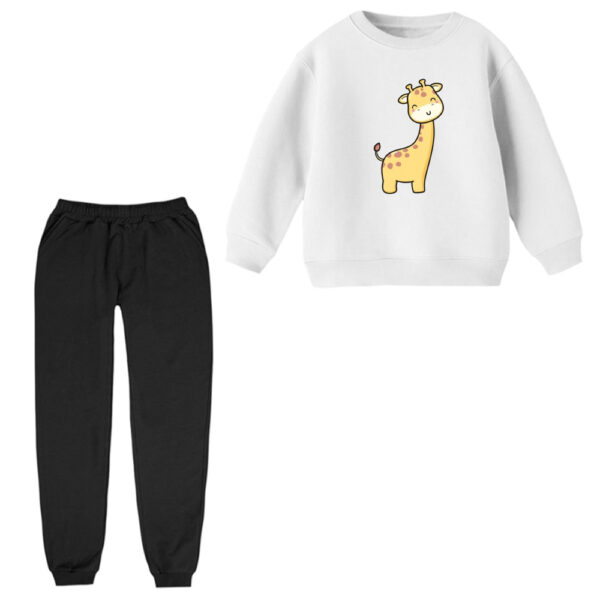 ست سویشرت و شلوار راحتی بچگانه مدل زرافه کد ۵