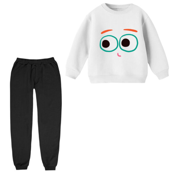 ست سویشرت و شلوار راحتی بچگانه مدل چشم قلمبه