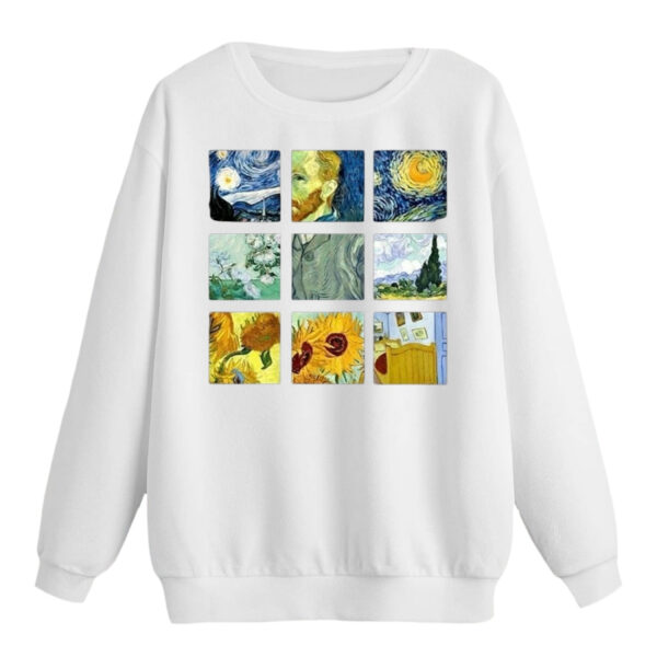 سویشرت زنانه مدل نقاشی ها کد p1