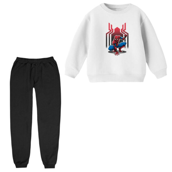 ست سویشرت و شلوار راحتی بچگانه مدل مرد عنکبوتی کد ۸