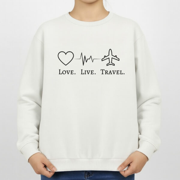 سویشرت زنانه مدل قلب و هواپیما کد v1