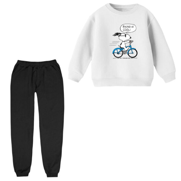 ست سویشرت و شلوار راحتی بچگانه مدل اسنوپی کد ۸۹