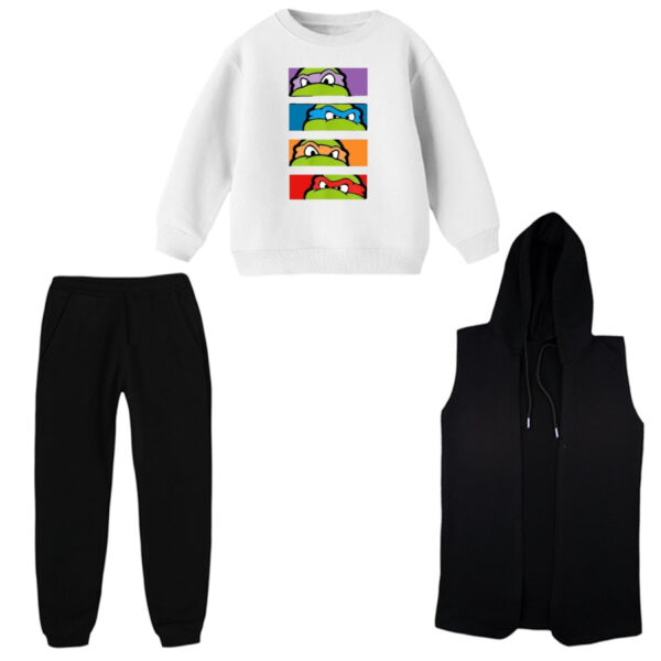 ست 3 تکه لباس راحتی بچگانه مدل لاکپشت های نینجا