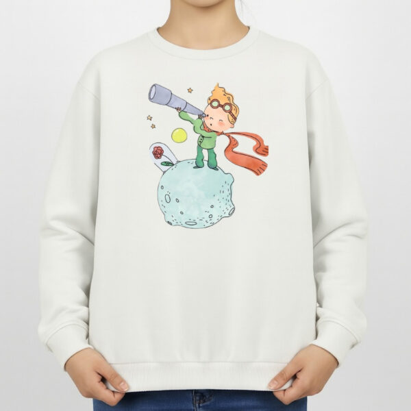 سویشرت زنانه مدل شازده کوچولو و تلسکوپ کد v1