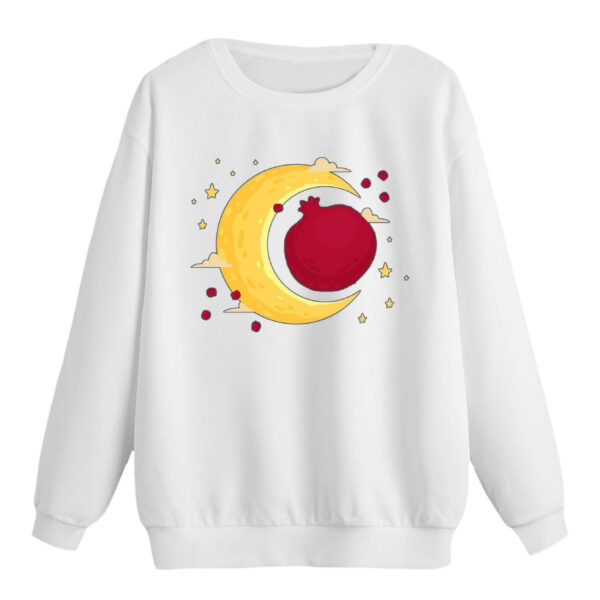 سویشرت زنانه مدل ماه و انار کد p1