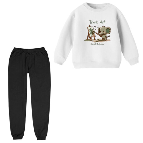 ست سویشرت و شلوار راحتی بچگانه مدل فیل نقاش