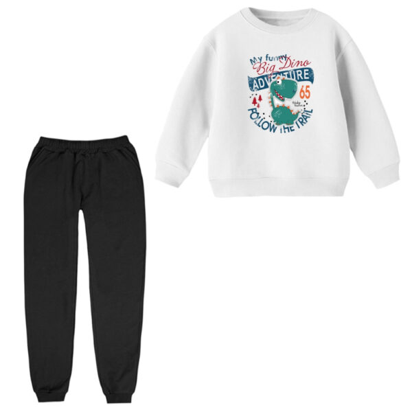 ست سویشرت و شلوار راحتی بچگانه مدل دایناسور کد ۳۱