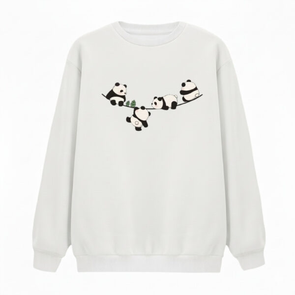 سویشرت زنانه مدل پاندا ها روی بند کد v11