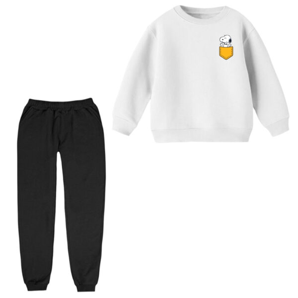 ست سویشرت و شلوار راحتی بچگانه مدل اسنوپی کد ۱