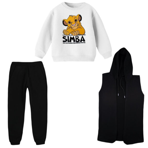 ست 3 تکه لباس راحتی بچگانه مدل شیرشاه