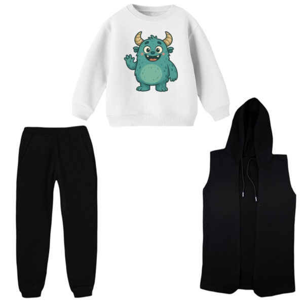 ست 3 تکه لباس راحتی بچگانه مدل سالیوان