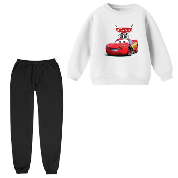 ست سویشرت و شلوار راحتی بچگانه مدل ماشین ها کد ۷