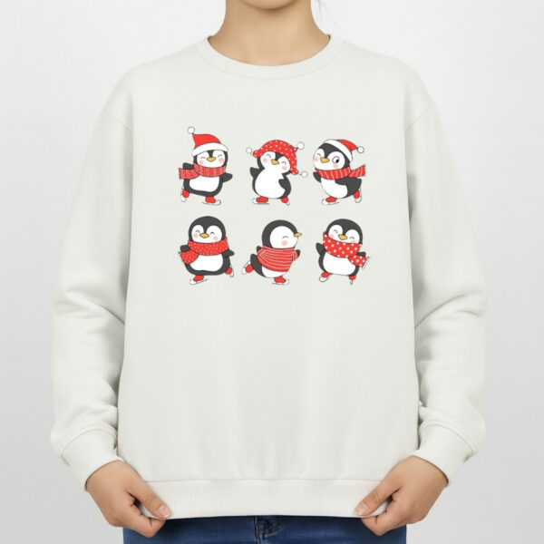 سویشرت زنانه مدل پنگوئن کریسمس کد v5