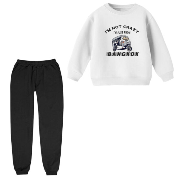 ست سویشرت و شلوار راحتی بچگانه مدل خرس و موتور سه چرخ