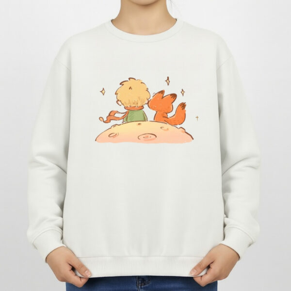 سویشرت زنانه مدل شازده کوچولو و روباه کد v3