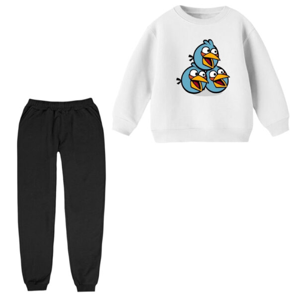 ست سویشرت آستین بلند و شلوار راحتی بچگانه مدل پرنده های انگری بردز