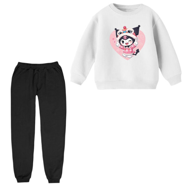 ست سویشرت و شلوار راحتی بچگانه مدل کرومی و قلب