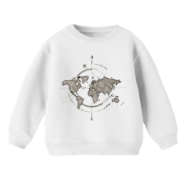 سویشرت بچگانه مدل نقشه جهان