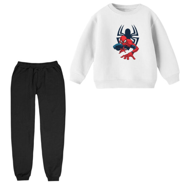 ست سویشرت و شلوار راحتی بچگانه مدل مرد عنکبوتی کد ۱۴